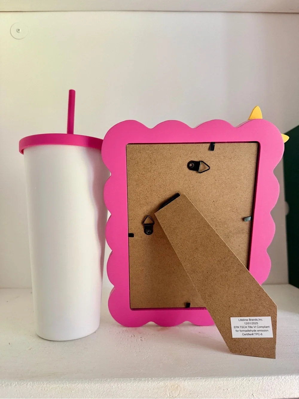 Dolly Parton Pink tumbler and 5x7 Frame Set